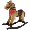 Mac Toys Hnedý hojdací kôň so šatkou, zvukom a hýbajúcou pusou