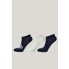 Gant ponožky MONOGRAM ANKLE SOCKS 3-PACK EVENING BLUE