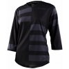 Troy Lee Designs TROY LEE DESINGS WOMEN'S 3/4 SLEEVE JERSEY MISCHIEF SPLIT STRIPE BLACK Veľkosť: S