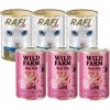 Rafi Kúsky mačky s rybou v omáčke 3 x 415 g a Wild FArm Paštéta s jahňacím mäsom 3 x 400 g
