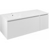 Sapho LOREA skrinka s umývadlom 121x46x51,5cm (90+30), ľavá, biela matná LE090-3131-L-01