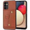 Kožený kryt Double Buckle na Galaxy A55 5G - Hnedá