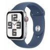 Apple Watch SE (2024) GPS 40mm Silver Aluminium Case with Denim Sport Band - S/M (mxec3qc/a)