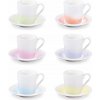 Šálka na espresso s tanierikom myCOFFEE, 6 ks, Pastels