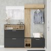 VerDesign, KLUM predsieňová zostava, dub Artisan / antracit LTD