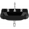 Roca Carmen umývadlo 65x48 cm obdĺžnik klasické umývadlo čierna A3270A1563