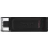 KIN Kingston Technology DataTraveler 70 USB kľúč 128 GB USB Typ-C 3.2 Gen 1 (3.1 Gen 1) Čierna