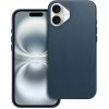 OEM Kožený obal MAG COVER case pre IPHONE 16 Plus tmavo modrý