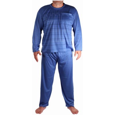 Milan V1611 pánské pyžamo dlouhé modré