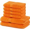 DecoKing Sada uterákov a osušiek Marina oranžová, 4 ks 50 x 100 cm, 2 ks 70 x 140 cm