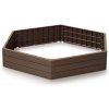 Vyvýšený záhon Prosperplast BASE WOODY hnedý 148 cm