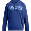 Dámska mikina cez hlavu Under Armour RIVAL FLEECE WORDMARK HOODIE W modrá 1386512-432 - M