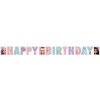 Papierový baner bábiky Barbie - Happy Birthday