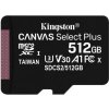 Kingston Canvas Plus microSDXC 512GB / UHS-I V10 / U1 / Class 10 (SDCS2/512GBSP)