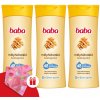 Detský hĺbkovo hydratačný telový krém 3x400ml + darčekový turban na detské vlasy Baba