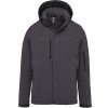Kariban Parka s kapucí Kariban K650, softshellová, pánská COT20K65049303-titanium L Šedá titanium