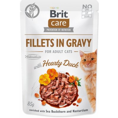 BRIT Care Cat Fillets in Gravy with Hearty Duck 85 g