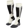 Dámske lyžiarske ponožky Falke S K2 Wool Women Skiing Knee-high Socks biela 41-42