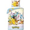 Halantex · Bavlnené posteľné obliečky Pokémoni - motív Pikachu a Eevee - 100% bavlna - 70 x 90 cm + 140 x 200 cm
