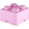 LEGO® úložný box 25 x 25 x 18 cm svetle ružová