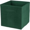 DOCHTMANN Box kallax, úložný box z manšestru, tmavozelený 31x31x31cm