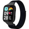 eses Nylonový remienok na suchý zips pre Xiaomi Redmi Watch 3 Active - Čierny