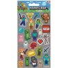 Teddies Samolepky Minecraft šedivé 25ks 10002792