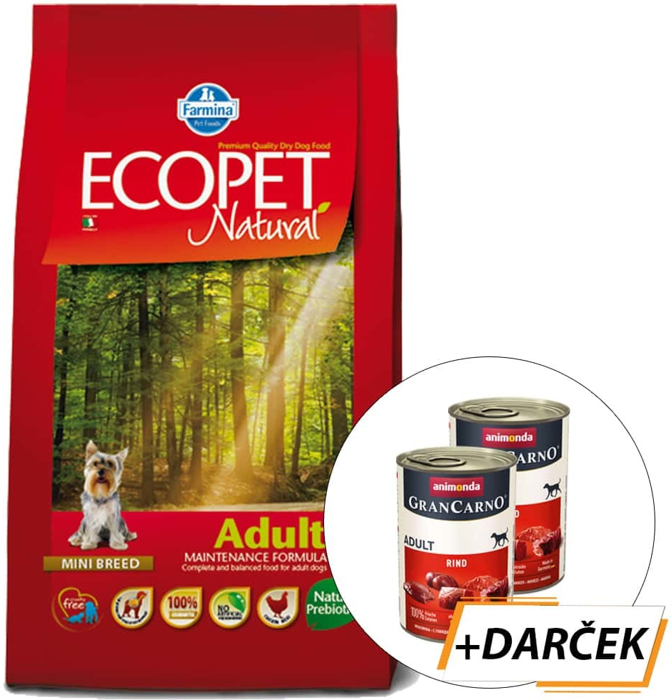 Ecopet Natural Adult Mini 12 kg od 31,9 € - Heureka.sk