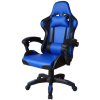 Ergonomická herná stolička s vankúšikmi, modrá