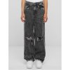 nohavice plátené URBAN CLASSICS Distressed 90's Wide Leg Denim