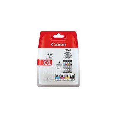 Canon CLI-581XXL CMY BK originálny cartridge MULTI BL/pre PIXMA TR7550 TR8550/4x 11.7ml (1998C005)