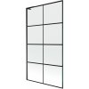MEXEN/S - Next L vaňová zástena FIX 100 x 150, čierna vzor, čierna 895-100-000-03-77-70