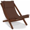 MarLiving Skladacie lehátko BREEZIO 03 z masívu/hnedé