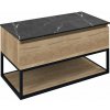 Sapho SKARA umývadlová skrinka 90x50x45cm, čierna mat/dub alabama CG006-2222