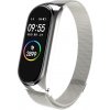 Kovový náramek milánský tah pro Xiaomi Mi Band 5 a 6 Farba: Stříbrný