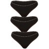 3PACK Dámske tangá Tommy Hilfiger čierne (UW0UW02824 0R7) XS
