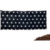 VFstyle pohánkový vankúš bedrový 50x20 cm Stars čierne