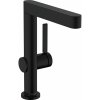 HANSGROHE Finoris páková umývadlová batéria s otočným výtokom, s odtokovou súpravou Push-Open, výška výtoku 221 mm, matná čierna, 76060670