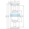 Remenica TB 80 14M 115 optibelt ZRS na Taper Lock