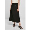 Dámska viskózová midi sukňa čierna čierna 5XL Urban Classics 4053838777718