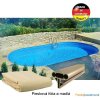 Zapustený bazén Toscana ovál 8 x 4,16 x 1,2 m piesková fólia