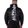 Alpha Industries zimná bunda MA-1 ZH BACK PRINT black/white Farba: čierna, Veľkosť: M