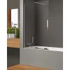 New Trendy Smart vaňová zástena 90 cm dvojdielny chrómová lesklé/číre sklo EXK-4095