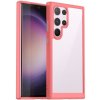 Ochranný kryt Colorful Acrylic case červený – Samsung Galaxy S24 Ultra