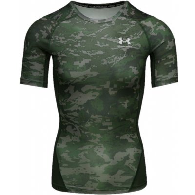 Under Armour UA HG Armour Camo Comp SS 1361519-310 zelené