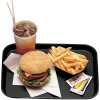 Polypropylénový tácka fast food, veľký, Cambro, čierny, Čierna, 355x457x(H)21mm