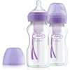 DR.BROWN'S Fľaša antikolik Options+ široká 270 ml duopack farebná fialová