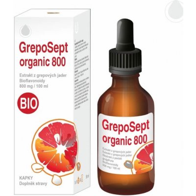 GrepoSept ORGANIC 800 Kvapky z grapefruitových jadier BIO 25 ml