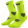 Kompresné ponožky CEP Core run compression socks mid cut women lime III