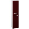 Dreja Vysoká skriňa BRIO SVD2 35 - L01 Biela vysoký lesk / M06 Bordeaux mat / Pravé